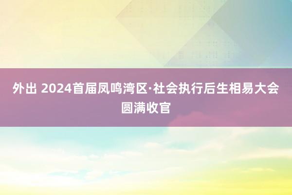 外出 2024首届凤鸣湾区·社会执行后生相易大会圆满收官