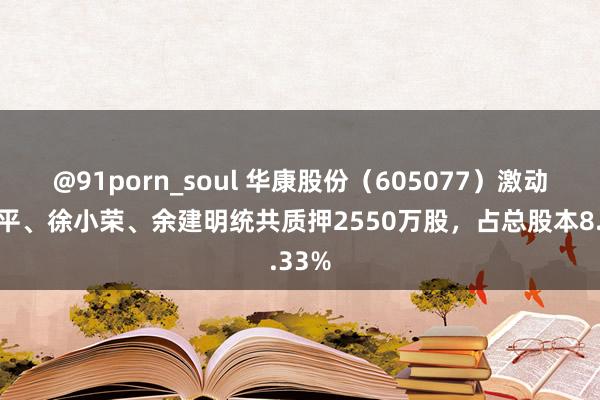 @91porn_soul 华康股份（605077）激动程新平、徐小荣、余建明统共质押2550万股，占总股本8.33%