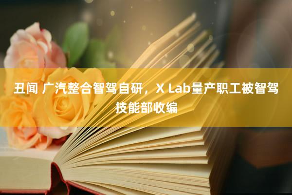 丑闻 广汽整合智驾自研，X Lab量产职工被智驾技能部收编