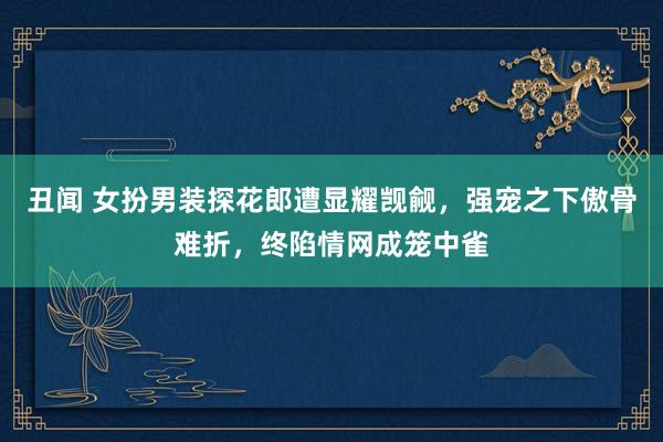 丑闻 女扮男装探花郎遭显耀觊觎，强宠之下傲骨难折，终陷情网成笼中雀