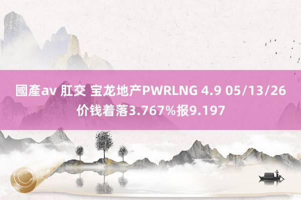 國產av 肛交 宝龙地产PWRLNG 4.9 05/13/26价钱着落3.767%报9.197