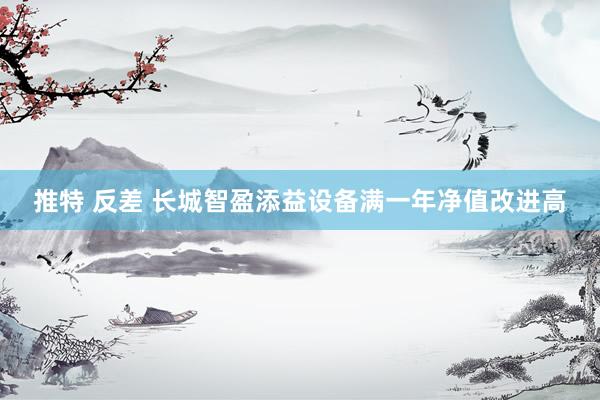 推特 反差 长城智盈添益设备满一年净值改进高